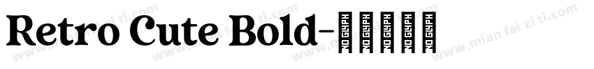 Retro Cute Bold字体转换
